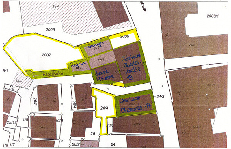 Lageplan, 89537 Giengen a. d. Brenz,  Obertorstraße 17 und 19