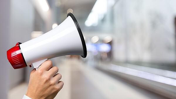 Bild zeigt ein Megaphon Bild zeigt ein Megaphon