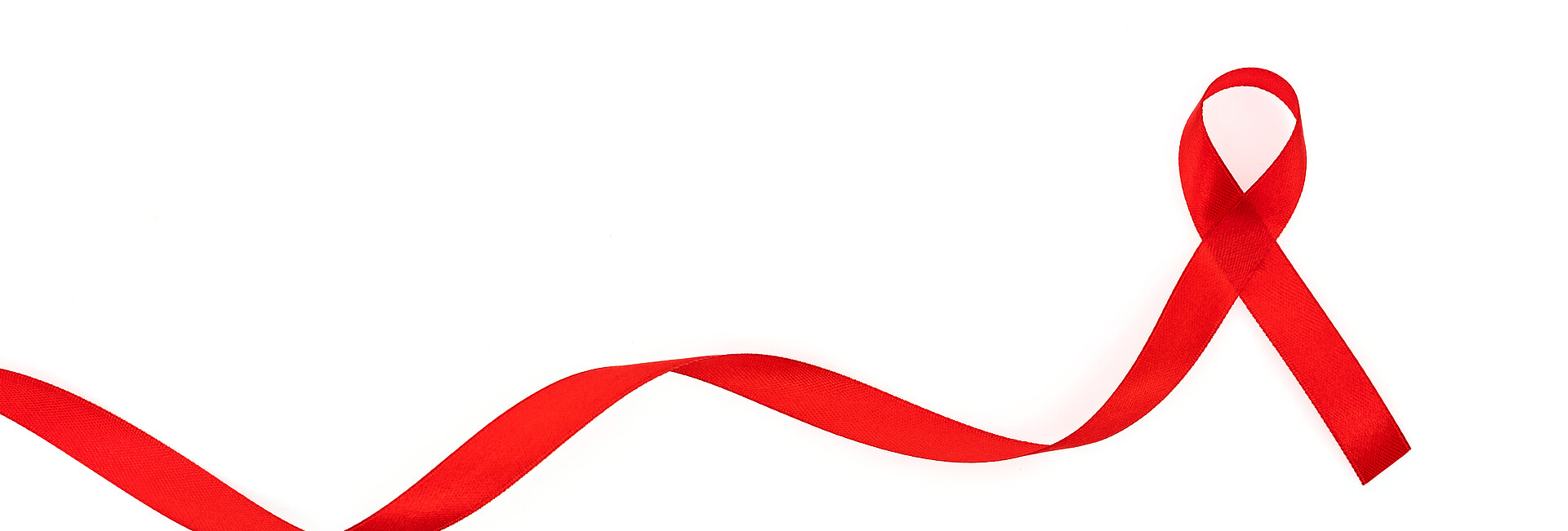 Aids-Schleife - Symbol zur Bekämpfung von Aids